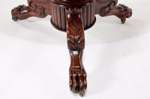 fig 8. Quality Antique Mahogany Marble Top Gueridon
