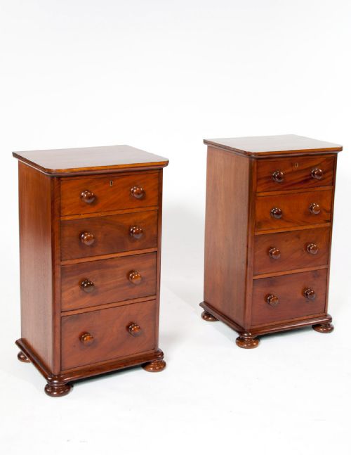 fig 1. A Fine Pair of 19th Century Mahogany Chests