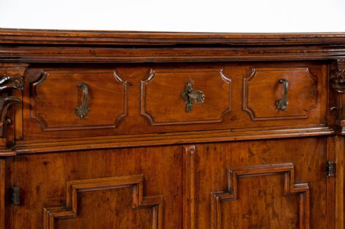 fig 5. Rare 17TH Century Italian Walnut Side Cabinet