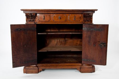 fig 8. Rare 17TH Century Italian Walnut Side Cabinet
