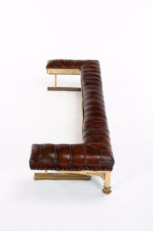 fig 10. A Quality Victorian Leather Upholstered Fender