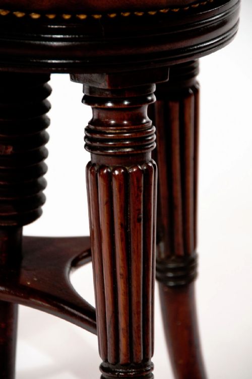 fig 9. A Fine Regency Mahogany Adjustable Piano Stool
