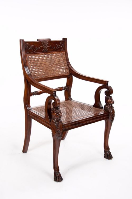 fig 1. Fine 19th Century Mahogany Desk Armchair