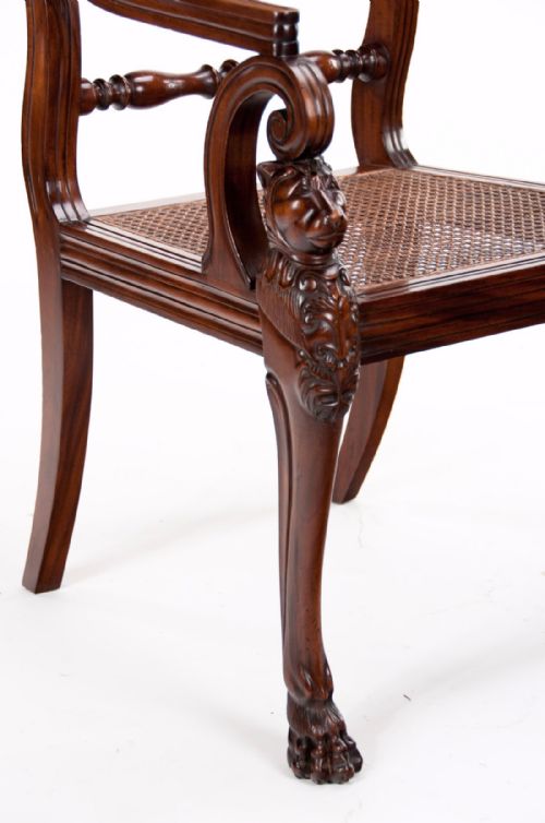 fig 6. Fine 19th Century Mahogany Desk Armchair