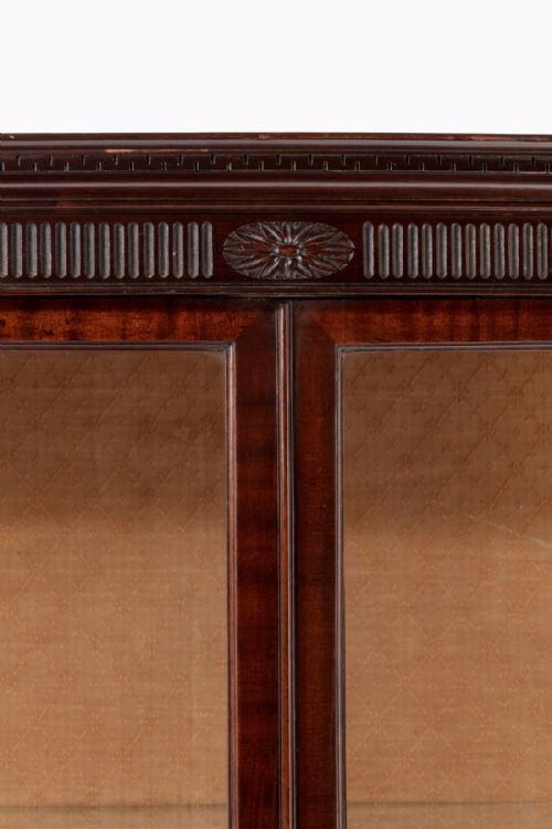 fig 1. A Fine Quality Edwardian Serpentine Shaped Display Cabinet