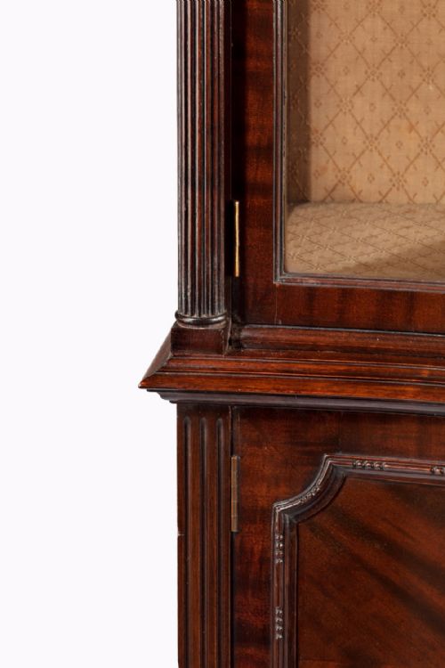fig 3. A Fine Quality Edwardian Serpentine Shaped Display Cabinet