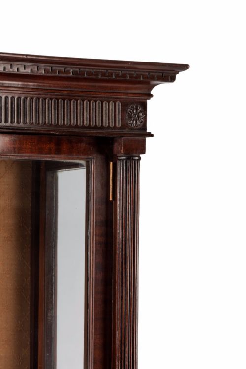 fig 4. A Fine Quality Edwardian Serpentine Shaped Display Cabinet