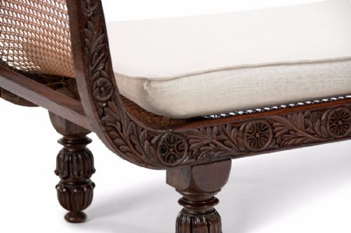 fig 3. 19th Century Anglo Indian Rosewood Daybed