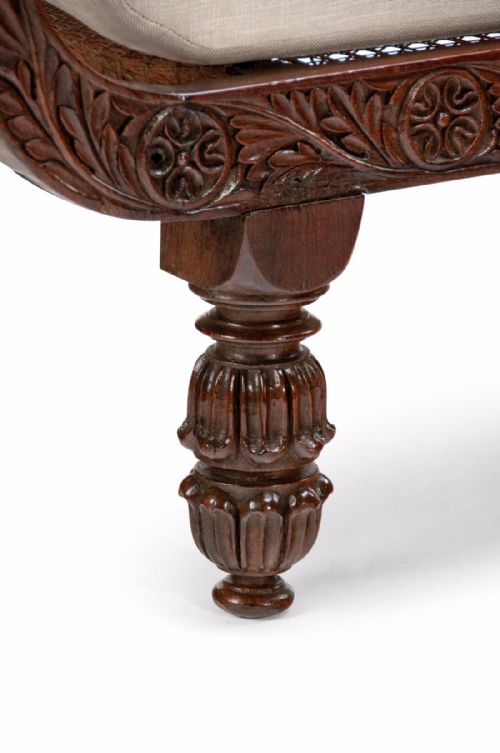 fig 4. 19th Century Anglo Indian Rosewood Daybed