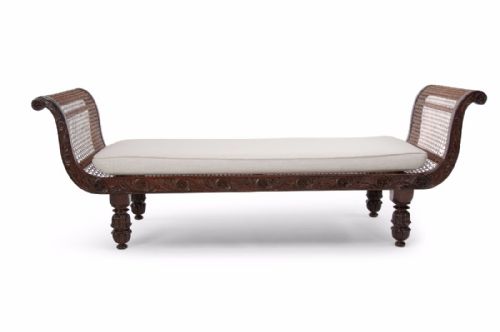 fig 5. 19th Century Anglo Indian Rosewood Daybed