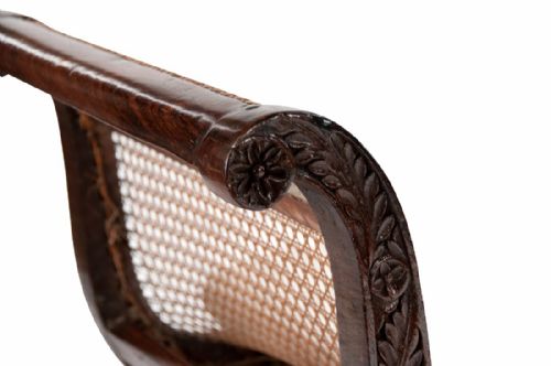 fig 6. 19th Century Anglo Indian Rosewood Daybed