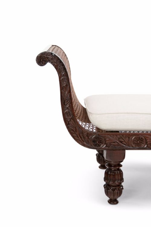 fig 8. 19th Century Anglo Indian Rosewood Daybed