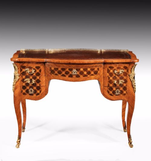 fig 1. Fine Louis XV Writing Desk Stamped J Schmitz