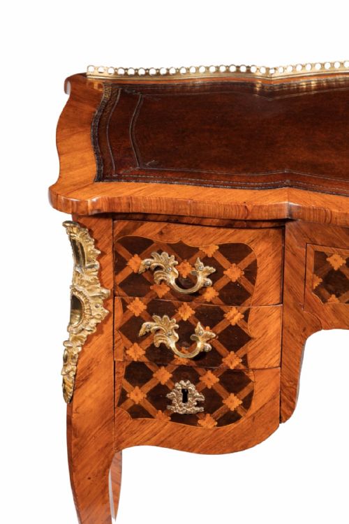 fig 2. Fine Louis XV Writing Desk Stamped J Schmitz