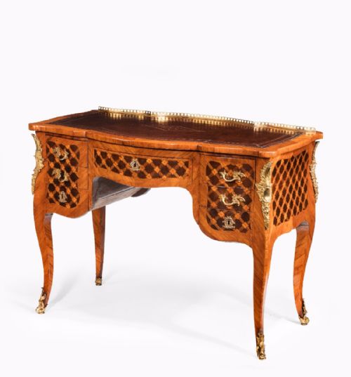 fig 6. Fine Louis XV Writing Desk Stamped J Schmitz