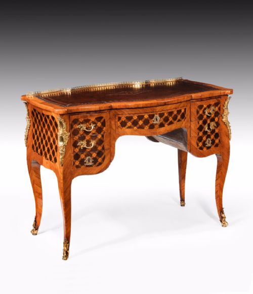 fig 9. Fine Louis XV Writing Desk Stamped J Schmitz