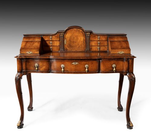 fig 1. A Wonderful Late 19th Century Walnut Carlton House Desk