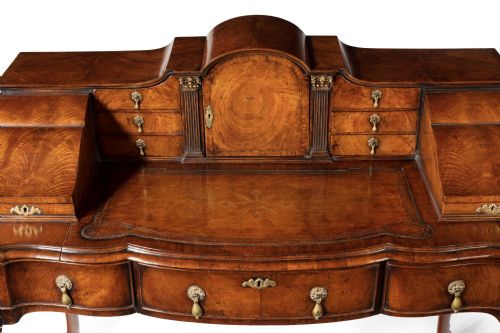 fig 6. A Wonderful Late 19th Century Walnut Carlton House Desk
