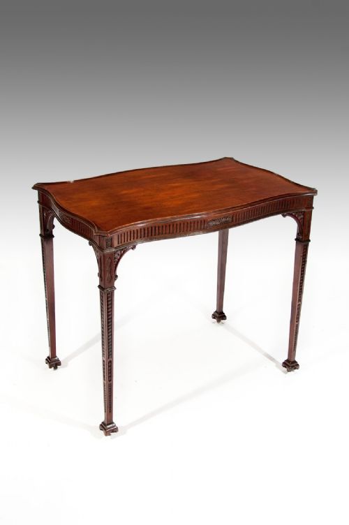 A Very Fine 19th Century Mahogany Silver Table