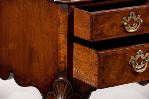 fig 3. A Very Good Quality Antique Walnut Partners Desk