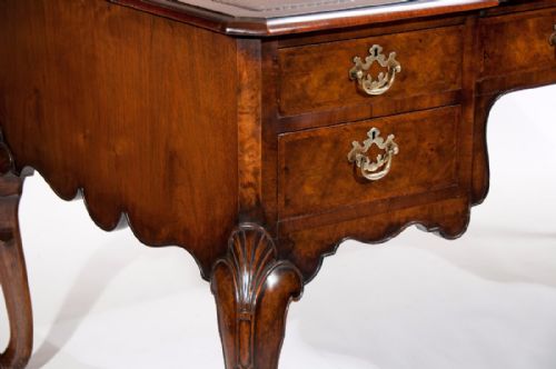 fig 4. A Very Good Quality Antique Walnut Partners Desk