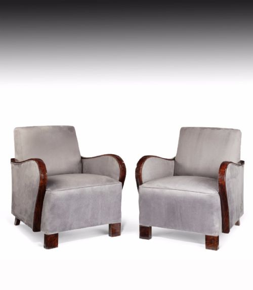 A Good Pair of Art Deco Armchairs