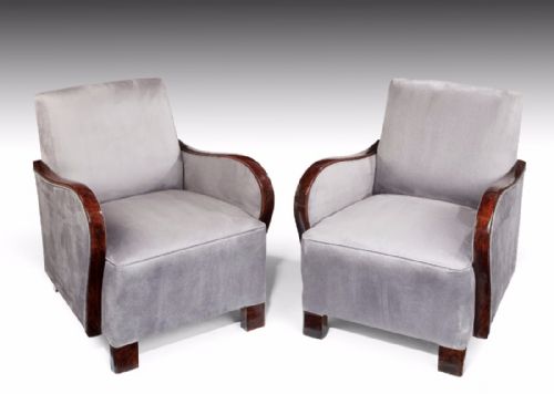 fig 2. A Good Pair of Art Deco Armchairs