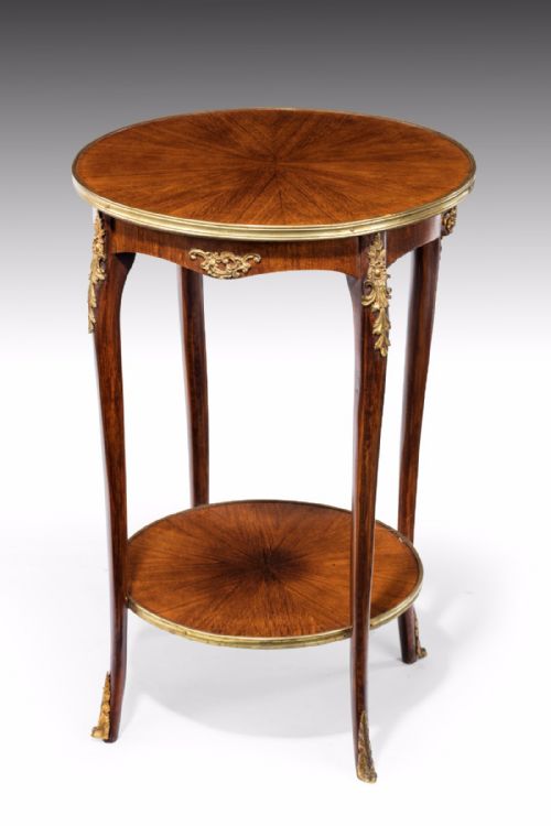 An Elegant Kingwood Two Tier Occasional Table