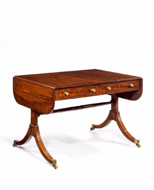An Elegant Regency Mahogany Sofa Table