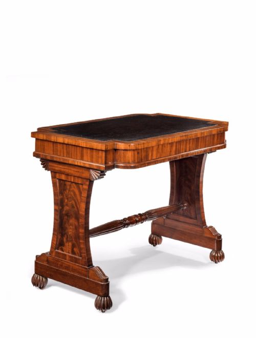 fig 1. Antique 19th Century Mahogany Stretcher Table