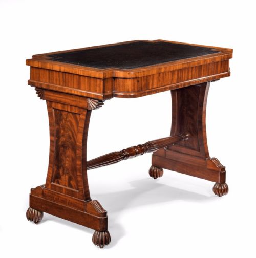 fig 2. Antique 19th Century Mahogany Stretcher Table