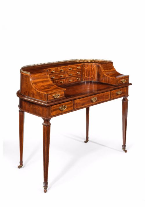 fig 1. Fine 19th Century Mahogany Carlton House Desk