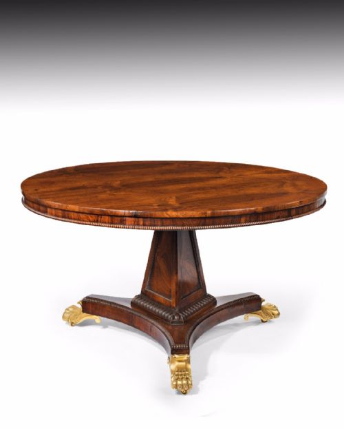 An Extremely Fine Regency Rosewood Centre / Breakfast Table