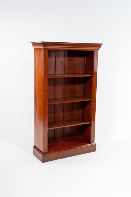 fig 1. Fine Quality Mahogany Victorian Open Bookcase 