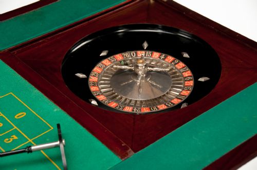 fig 2. A Rare Edwardian Walnut Roulette - Games Table By Maple & Co Of London