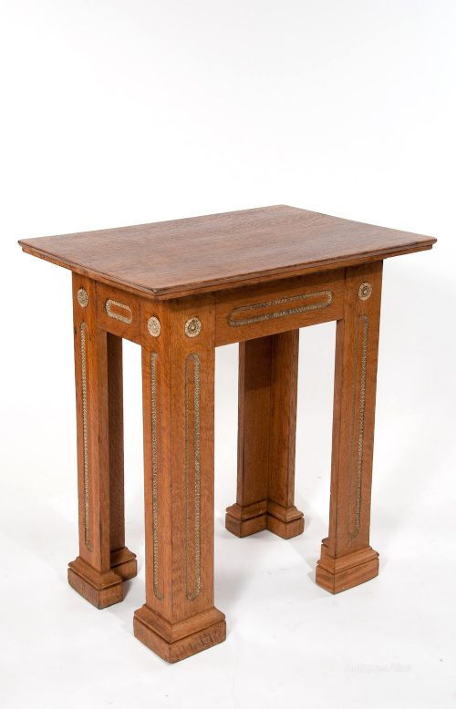 An Unusual Antique Oak Architectural Table



