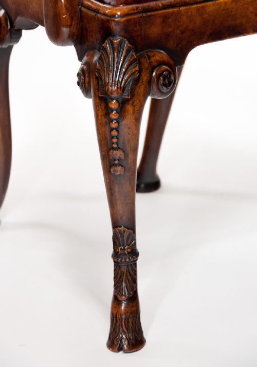 fig 2. A Fine Antique Walnut Desk Chair by Charles Tozer