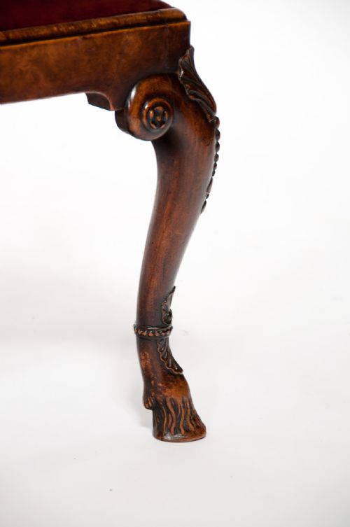 fig 3. A Fine Antique Walnut Desk Chair by Charles Tozer