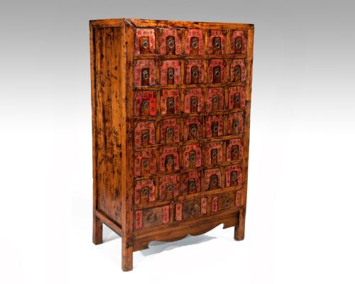 fig 1. Early 20th Century Chinese Apothecary Cabinet