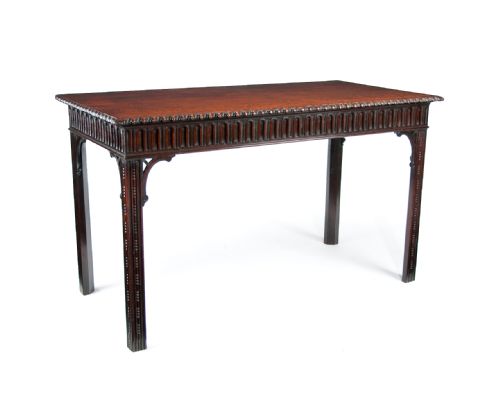 fig 4. Early 19th Century Georgian Mahogany Console - Serving Table, W.Williamson & Sons, Guildford (1790-1840) Provenance Lord and Lady of Hall Place