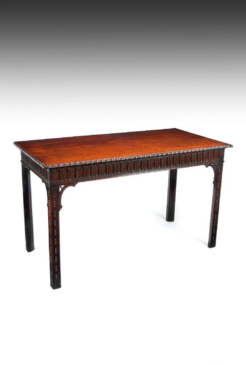 Early 19th Century Georgian Mahogany Console - Serving Table, W.williamson & Sons, Guildford (1790-1840) Provenance Lord and Lady of Hall Place