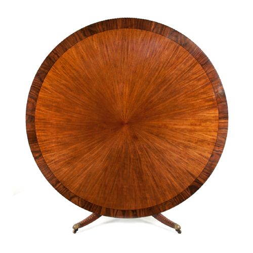 Huge 6 Ft Circular Late Victorian Mahogany Dining Table