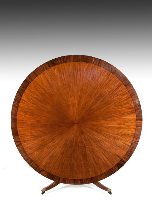 fig 1. Huge 6 Ft Circular Late Victorian Mahogany Dining Table