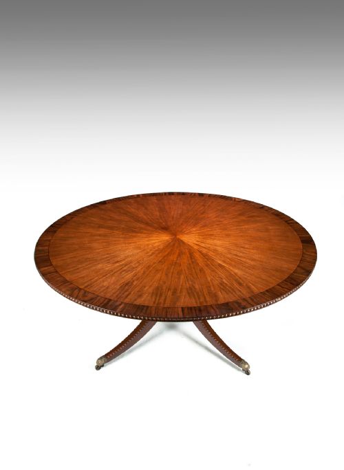 fig 3. Huge 6 Ft Circular Late Victorian Mahogany Dining Table