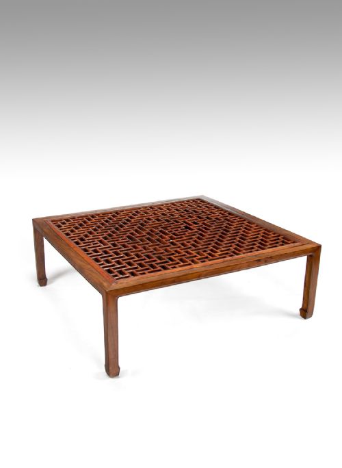Mid 19th Century Chinese Elm Low Kang / Coffee Table