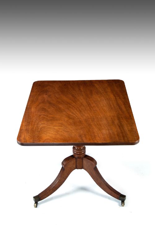 fig 1. A Georgian Mahogany Tilt Top Table