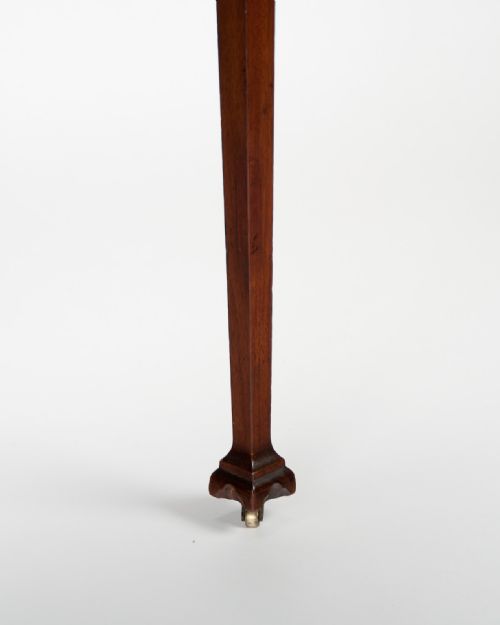 fig 1. Finely figured Adam Style 19th Century Mahogany Silver Table
