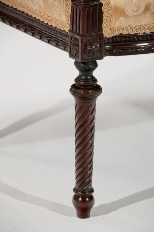 fig 2. A Finely Carved 19th Century Scroll End Window Seat