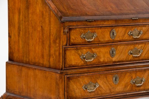 fig 1. Quality Walnut Bureau on Stand Late 19th Century