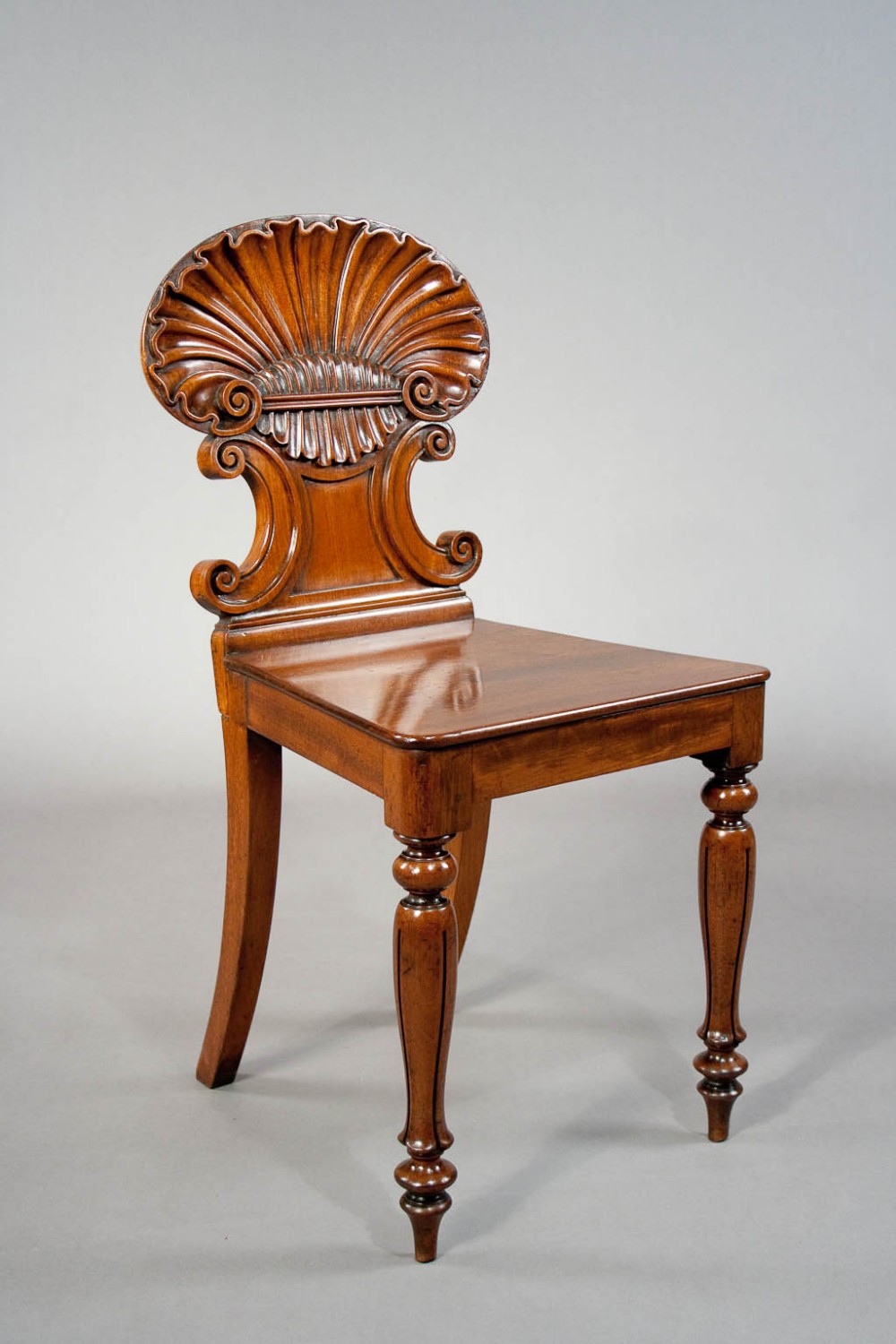 Fine Quality Regency Mahogany Hall Chair 